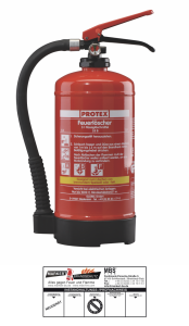 Feuerlöscher Protex FBDP3 3l ABF Fettbrand inkl. Halterung und Plakette 21A=6LE